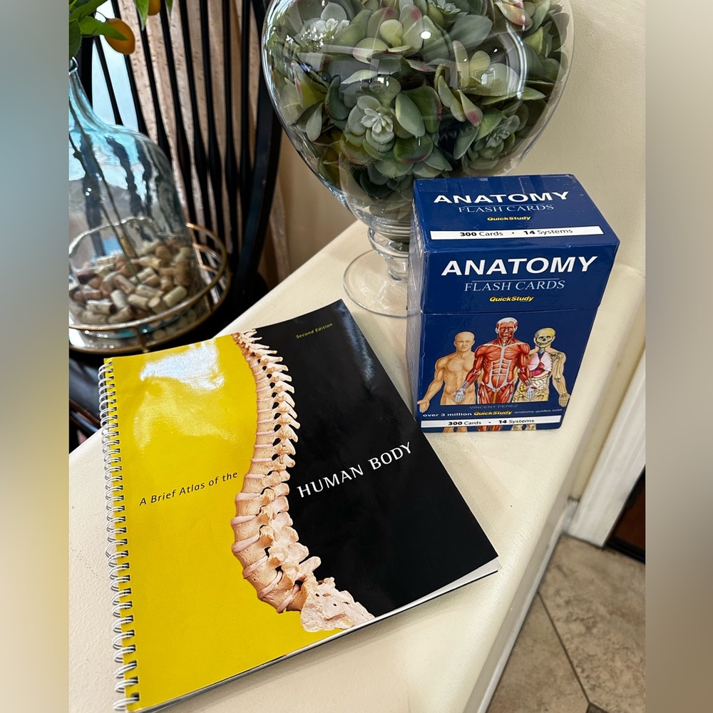 EUC Pearson Atlas of the Human Body & Quick Study Anatomy Flashcards